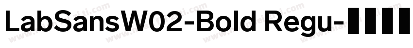 LabSansW02-Bold Regu字体转换